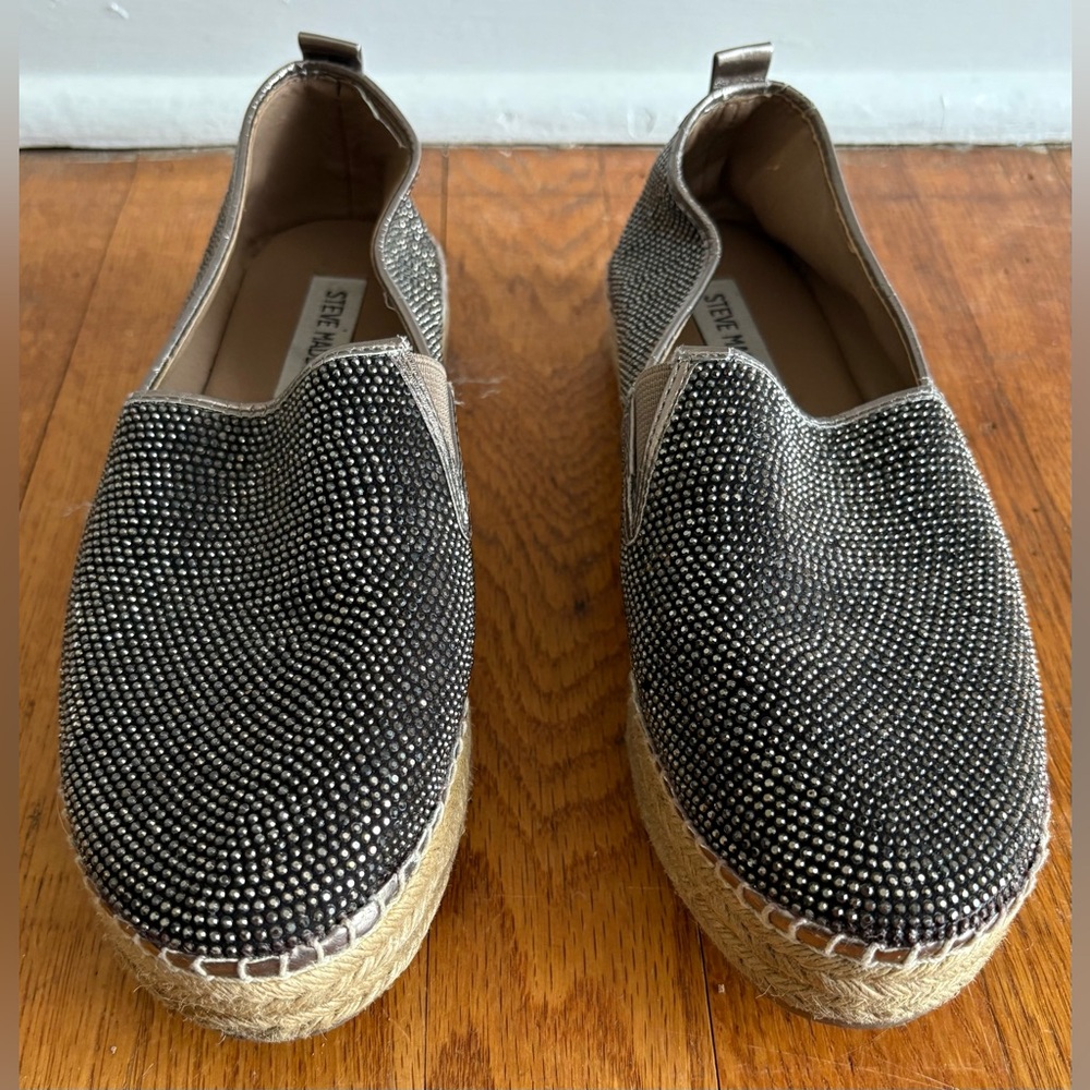 Steve Madden Chopur-r embellished espadrilles Size 7.5